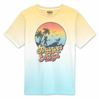 Stranger Things - Sunset Circle (Unisex Yellow T-Shirt)