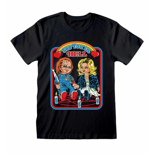 Steven Rhodes - Chucky See You In Hell ( Unisex Black T-Shirt)