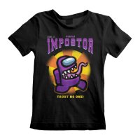 Among Us - Purple Impostor (Unisex Black T-Shirt)