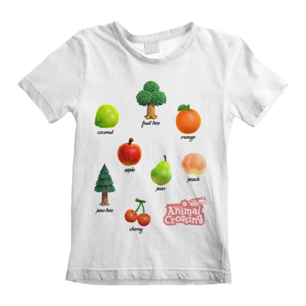 Nintendo Animal Crossing - Fruits And Trees (Unisex White T-Shirt)