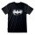 DC Comics Batman - BW Distressed Logo (Unisex Black T-Shirt)