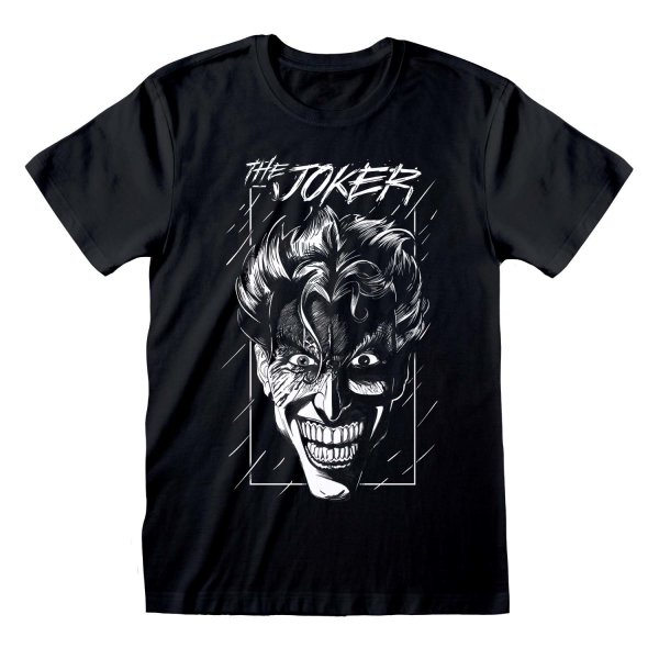 DC Comics Batman - Joker Sketch (Unisex Black T-Shirt)