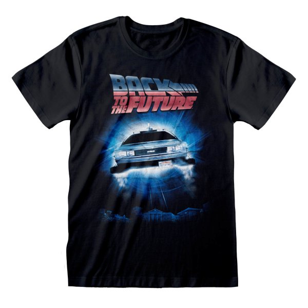 Back To The Future - Portal (Unisex Black T-Shirt)