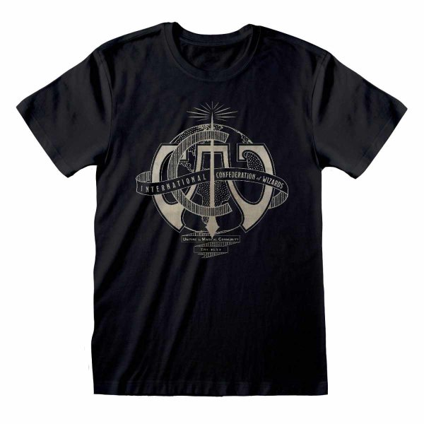 Fantastic Beasts 3 - International Confederation Of Wizards (Unisex Black T-Shirt)