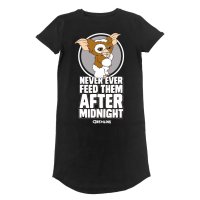 Gremlins - Dont Feed After Midnight (Womens Black T-Shirt...