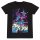 Marvel Comics Guardians Of The Galaxy -VideoGame Poster (Unisex Black T-Shirt)