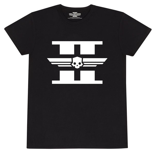 Helldivers 2 - White Logo (Unisex Black T-Shirt)