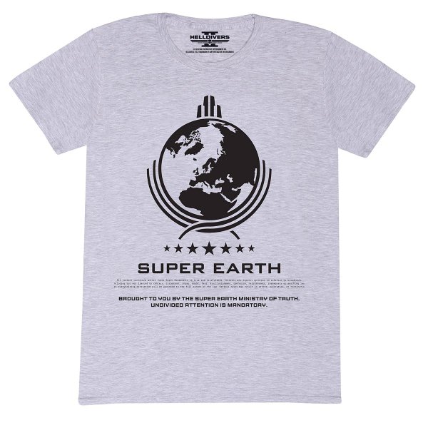 Helldivers 2 - Super Earth (Unisex Heather Grey T-Shirt)