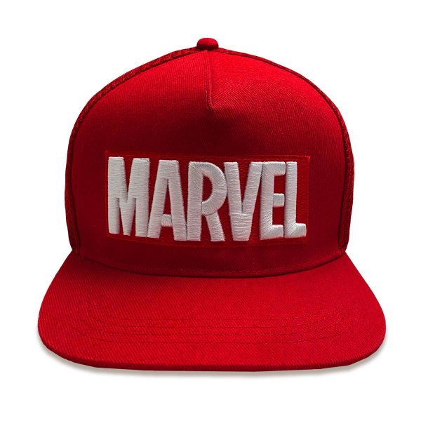 Marvel Comics - Logo Embroidered (Unisex Red Snapback Cap) One Size