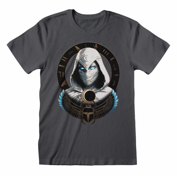 Marvel Moon Knight - Scarab (Unisex Charcoal T-Shirt)