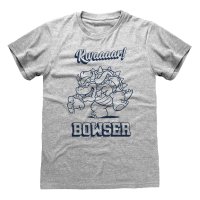 Nintendo Super Mario - Bowser Rawr (Unisex Heather Grey...