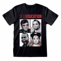 Sex Education - Character Pics (Unisex Black T-Shirt)