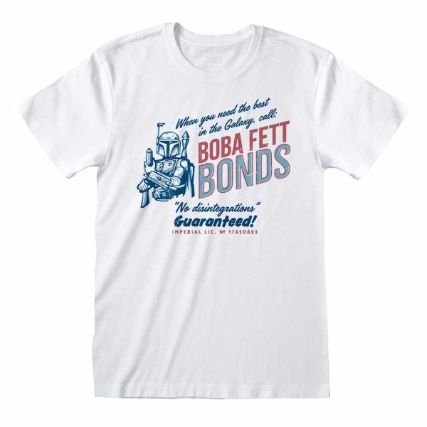 Star Wars - Boba Bonds (Unisex White T-Shirt)