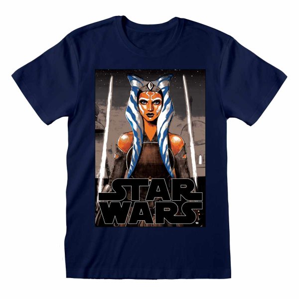 Star Wars - White Blades (Unisex Navy T-Shirt)