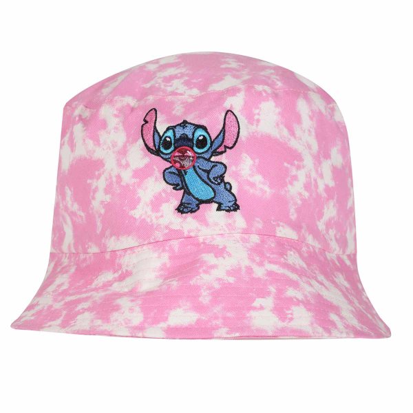 Disney Lilo And Stitch - Stitch (Unisex Pink Tie Dye Bucket Hat) One Size