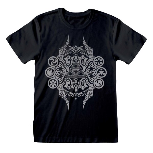 Nintendo Legend Of Zelda - Deco (Unisex Black T-Shirt)