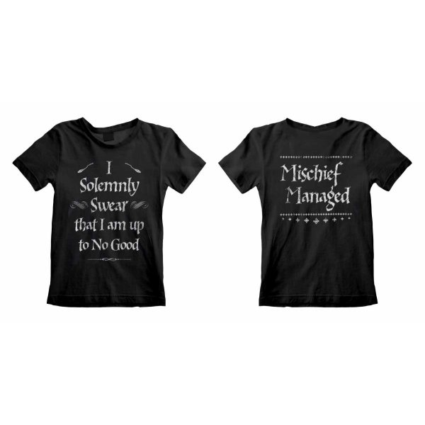 Harry Potter - Solemnly Swear (Unisex Black T-Shirt)