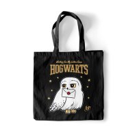 HARRY POTTER - HEDWIG (UNISEX BLACK TOTE BAG) ONE SIZE