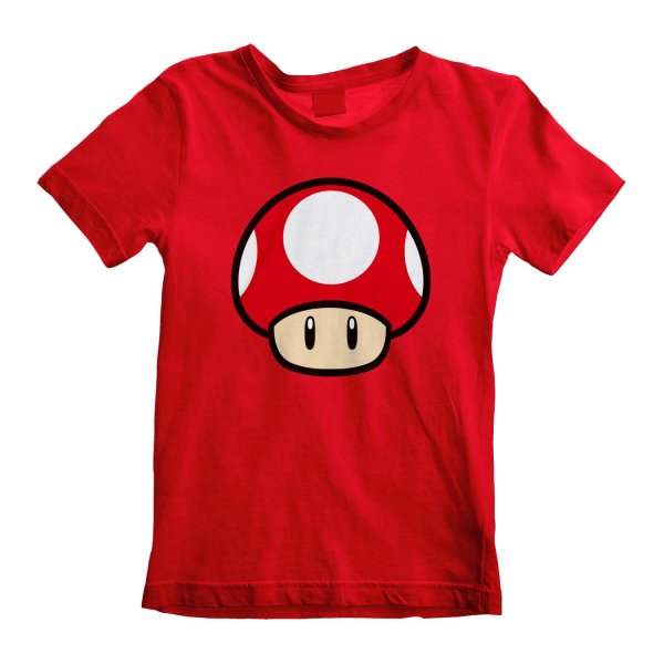 Nintendo Super Mario - Power Up Mushroom (Unisex Red T-Shirt)