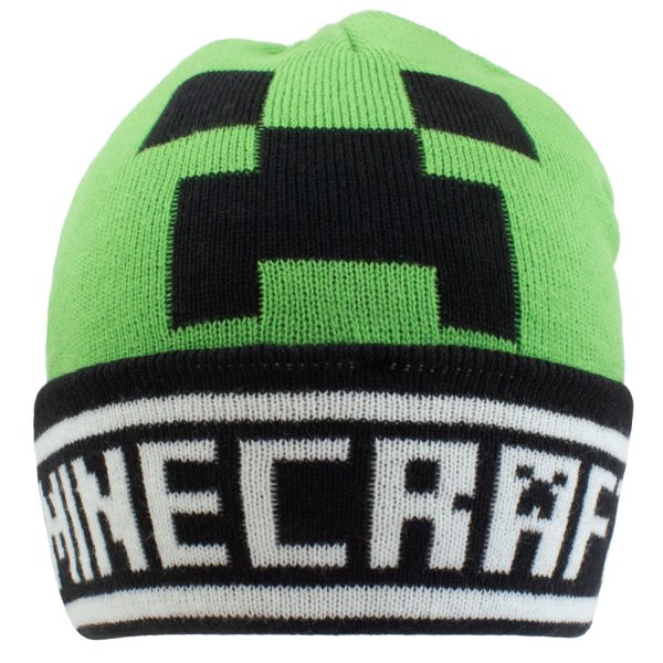 Minecraft - Creeper Face (Unisex Green Beanie) One Size