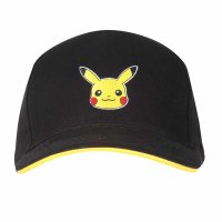 Pokemon - Pikachu Badge (Unisex Black Baseball Cap) One Size