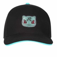 Pokemon - Bulbasaur Badge (Unisex Black Baseball Cap) One...