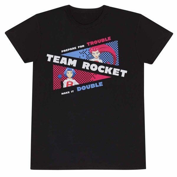 Pokemon - Team Rocket (Unisex Black T-Shirt)