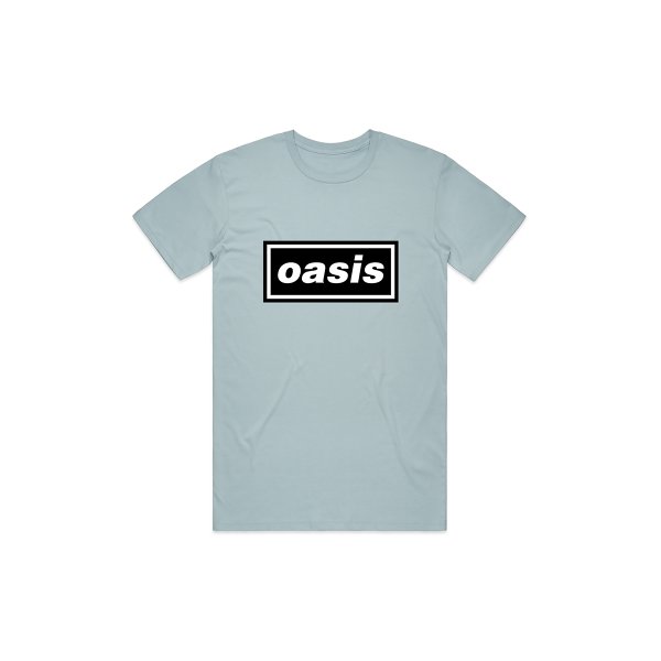 Oasis - Decca Logo (Unisex Sky Blue T-Shirt)