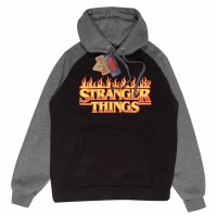 Stranger Things - Flaming Logo (Unisex Black Pullover...