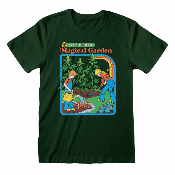 Steven Rhodes - Lets Plant A Magical Garden (Unisex Green T-Shirt)