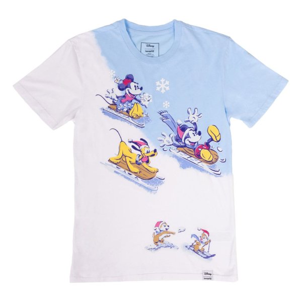 Disney by Loungefly Tee T-Shirt Unisex Mickey and Friends Winter Wonderland Größe XL