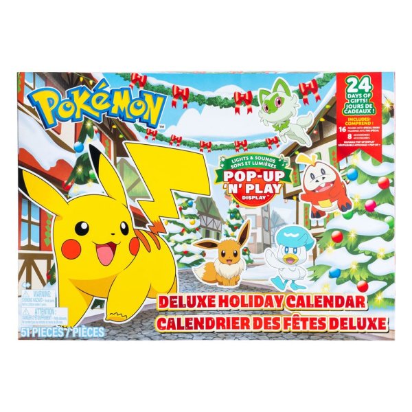 Pokémon Battle Figures Deluxe Adventskalender Holiday 2024 *Version EN/FR*