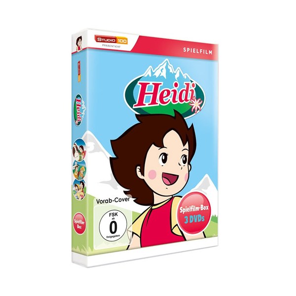 Heidi - Spielfilm-BOX (DVD) 3DVDs Min: 280/DD/VB  Alle 3 Zeichentrickfilme - LEONINE 00051878139 - (DVD Video / Zeichentr.)