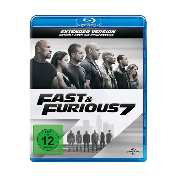 Fast 7 & the Furious (BR) Extended Ed. Min: 104/DD5.1/WS    +UV - Universal Picture 8297234 - (Blu-ray Video / Action)