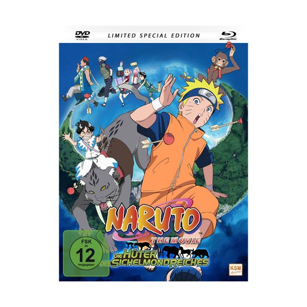 Naruto - The Movie 3 (BR+DVD) L.E. Hüter Min: 95/DTS-HD5.1/HD d.Sichelmondreiches - KSM K4676 - (Blu-ray Video / Anime)