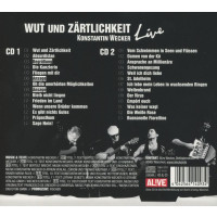 Konstantin Wecker: Wut und Zärtlichkeit (Live) - Sturm&Klang 4042564140934 - (CD / Titel: H-P)