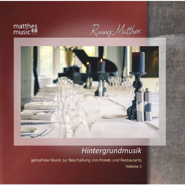 Ronny Matthes: Hintergrundmusik Vol. 2 - Gemafreie Musik (Klaviermusik, Jazz & Chillout) - Matthesmusic - Verlag & Gemafreie Musik 4260264510714 - (CD / Titel: Q-Z)