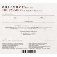 William Hayes (1708-1777): The Passions (An Ode for Music,Oxford 1750) - Glossa 8424562225015 - (CD / Titel: H-Z)