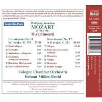 Wolfgang Amadeus Mozart (1756-1791): Divertimenti KV 251 & 334 - Naxos 0747313099078 - (CD / Titel: H-Z)