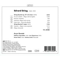 Edvard Grieg (1843-1907): Streichquartette Nr.1 & 2 - CPO 0761203972920 - (CD / Titel: A-G)