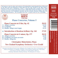 Ferdinand Ries (1784-1838): Klavierkonzerte Vol.5 - Naxos 0747313274277 - (CD / Titel: A-G)