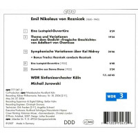 Emil Nikolaus von Reznicek (1860-1945): Kol Nidrey - CPO 0761203704729 - (CD / Titel: A-G)