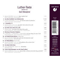 Johann Gottfried Walther (1684-1748): Luther-Texte (gelesen von Gert Westphal) - Christophorus 4010072021021 - (CD / Titel: H-Z)