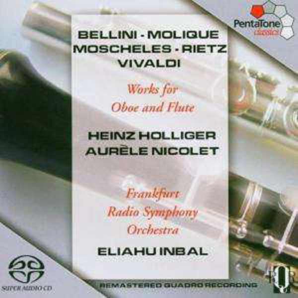 Vincenzo Bellini (1801-1835): Heinz Holliger spielt Oboenkonzerte - Pentatone 0827949012969 - (Classic / SACD)