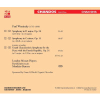 Paul Wranitzky (1756-1808): Symphonien opp.11,31,36 -...