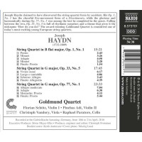 Joseph Haydn (1732-1809): Streichquartette Nr.1,41,81 (op.1 Nr.1, op.33 Nr.5, op.77 Nr.1) - Naxos 0747313370177 - (CD / Titel: H-Z)