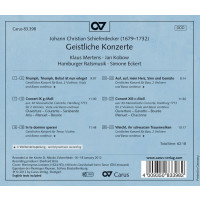 Johann Christian Schieferdecker (1679-1732): Geistliche Konzerte - Carus 4009350833982 - (CD / G)