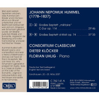 Johann Nepomuk Hummel (1778-1837): Septette opp.74 & 114 - Orfeo 4011790762128 - (CD / Titel: H-Z)