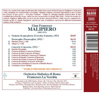 Gian Francesco Malipiero (1882-1974): Concerti 1931 -...