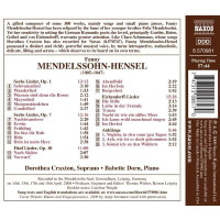 Fanny Mendelssohn-Hensel (1805-1847): Lieder Vol.1 -...